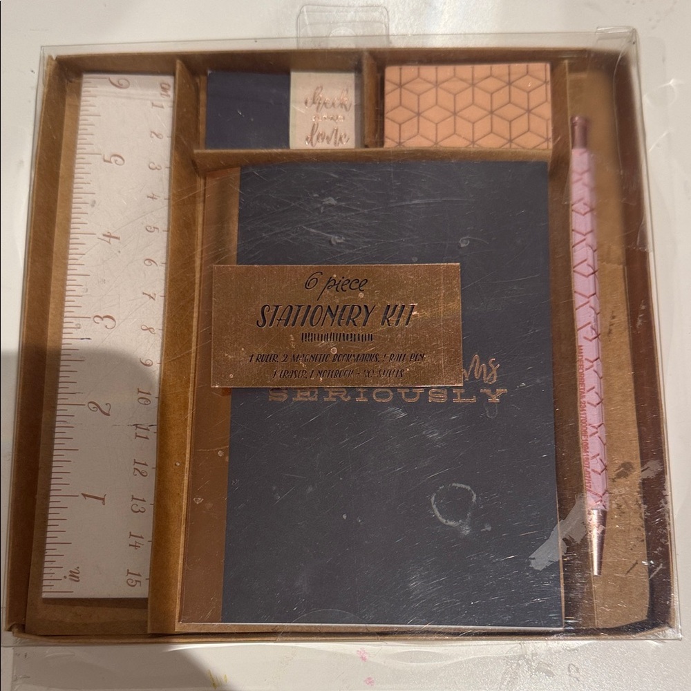 Pink and Black Stationery Kit(Ships from OR)
